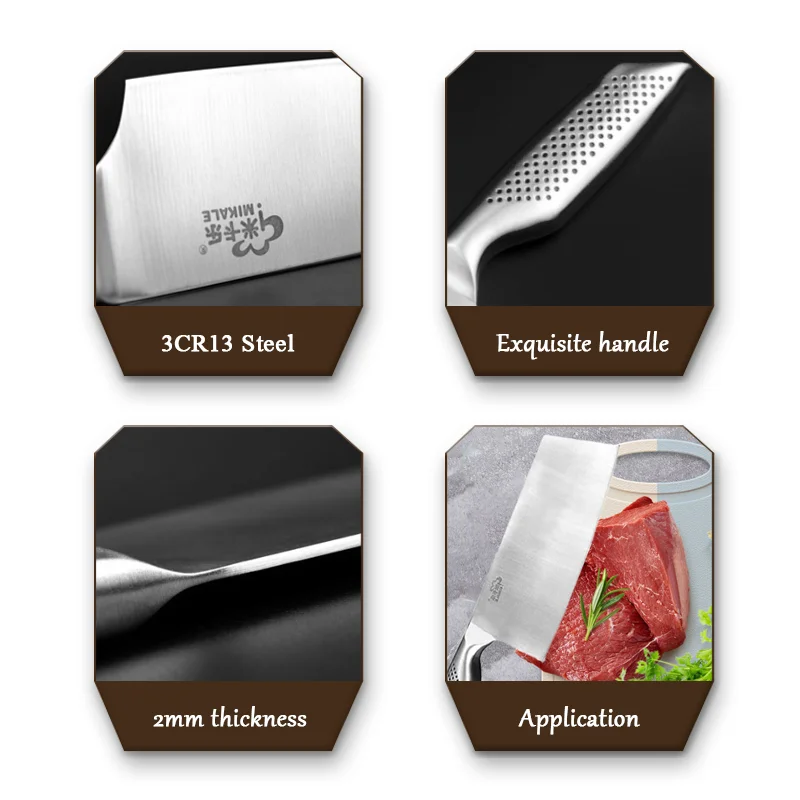 7-дюймовый кухонный нож японский повар мясницкий из нержавеющей стали шеф-повар