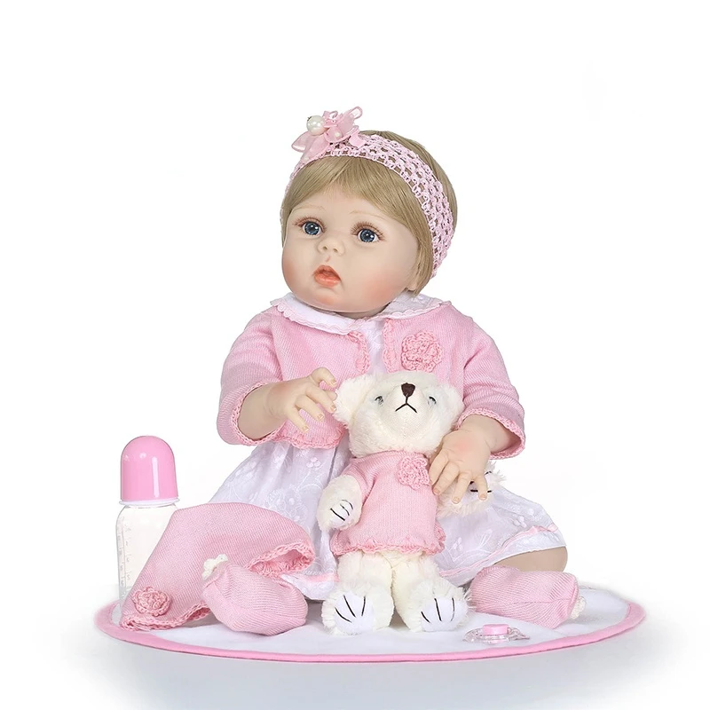 

22inch doll reborn toys for boys girls gift full silicone body vinyl reborn babies bebe real alive reborn bonecas brinquedo