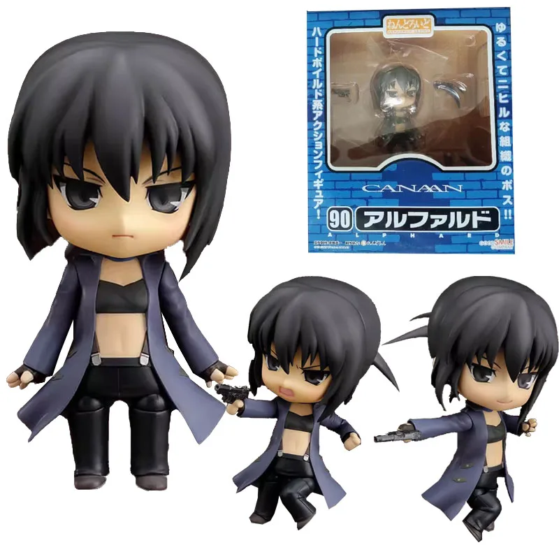 

In Stock Original GOOD SMILE GSC 090 NENDOROID CANAAN Alphard Al Shua Anime Figure Model Collecile Action Toys Gifts