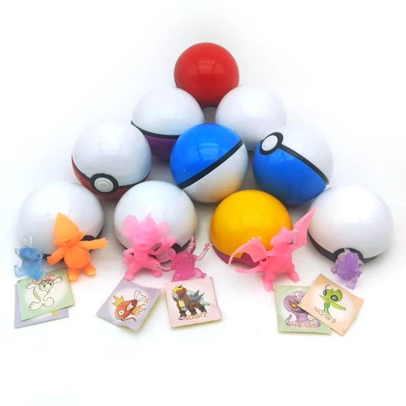 

1-5 Pieces Pokemon Poke Ball Set Poke Ball Toys TAKARA TOMY Original Pokemon Monster Poke Ball Pikachu Toy Gift for Kids