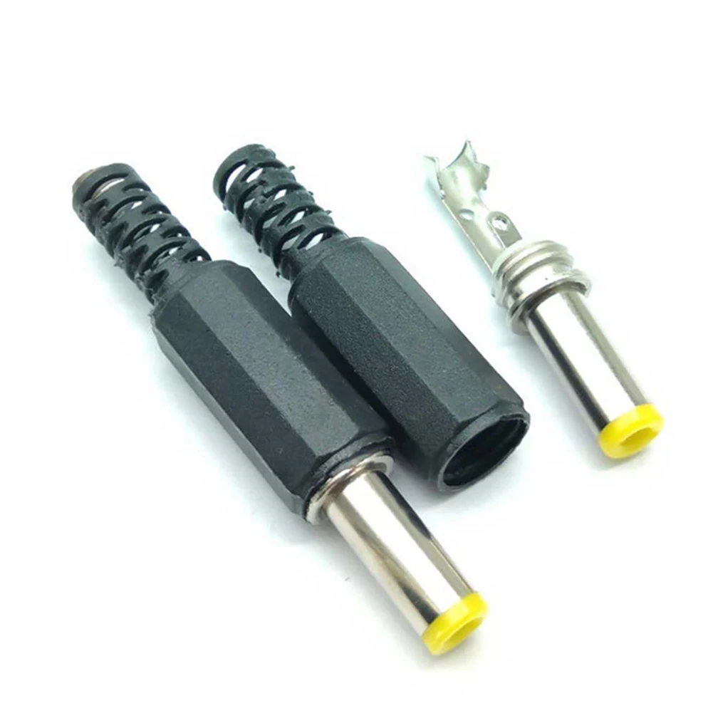 

10pcs DC5.5*2.1/ 5.5*2.5 Welding 14mm Monitoring DC Power Plug 12V Assembly Power Adapter Plug Connectors Tool Accessories
