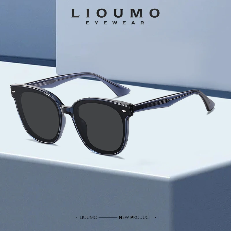 

LIOUMO New Trend Square Sunglasses Women Polarized Sun Glasses Men Classic Leopard Frame Eyewear Anti-Glare zonnebril heren