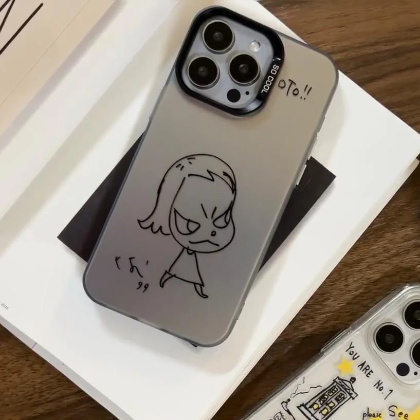 Yoshitomo Nara Art Чехол для телефона Oppo Realme 13 12 11 10 9i 8 8i C75 C65 C63 C55 C53 C35 C33 C20 C21Y C15 C21 Матовая