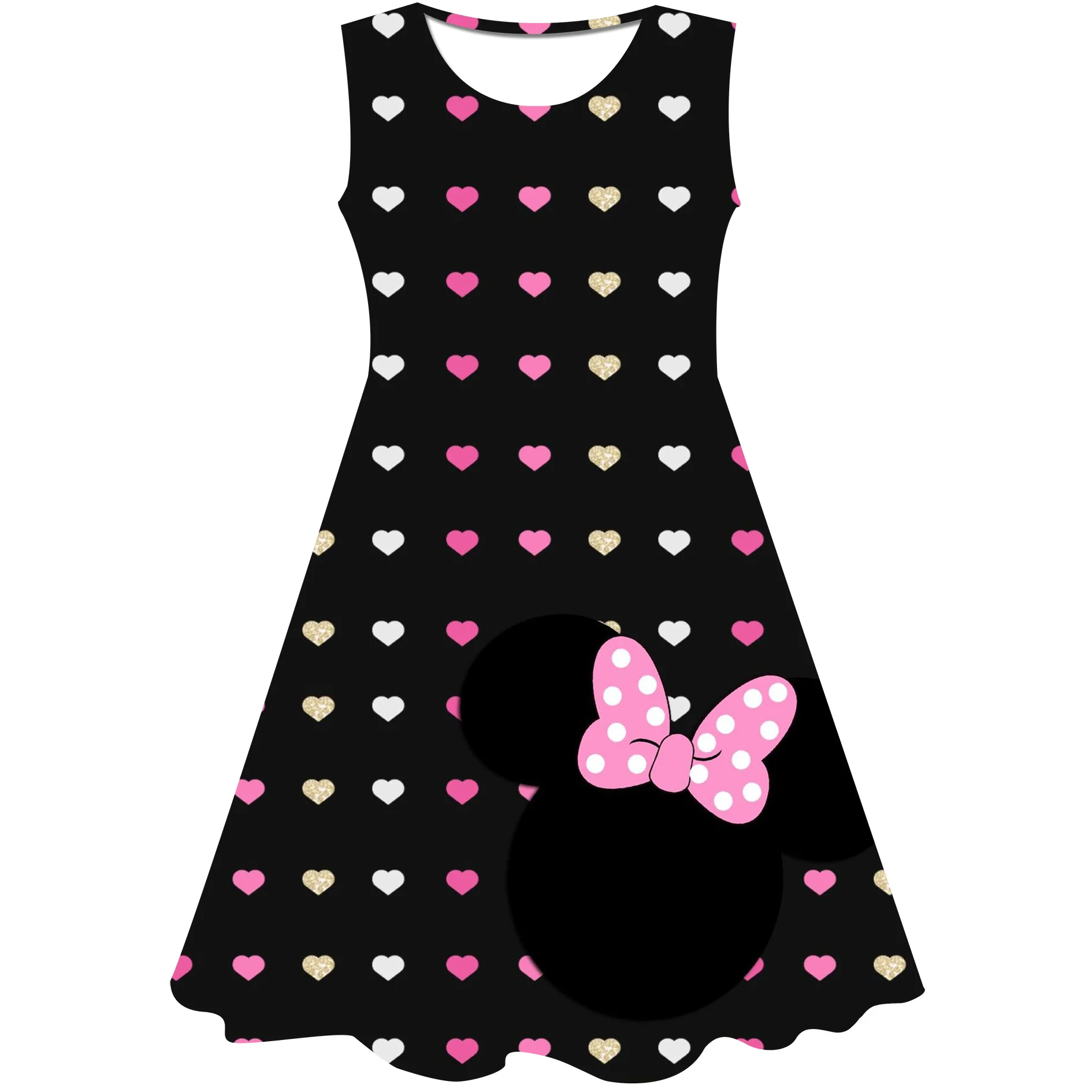 

Christmas Girls Mickey Minnie Mouse Princess Dress Kids Costume 3D Mickey Fancy 2-10 Year Birthday Party Dress Child Clothes 202