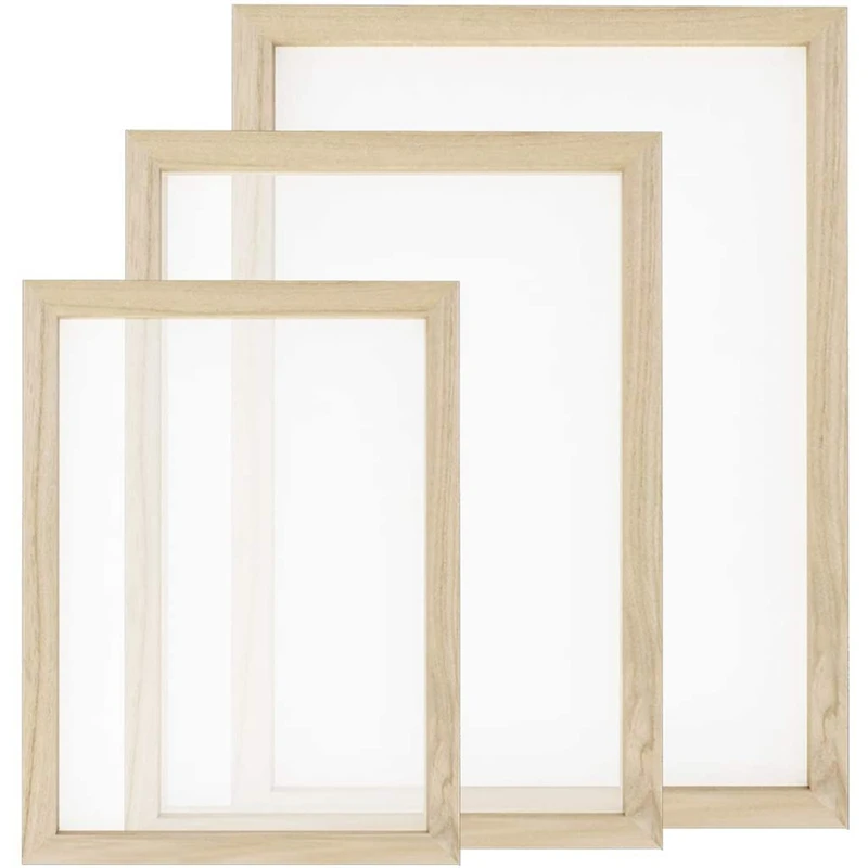 

Деревянная рамка для бумаги, 3 размера