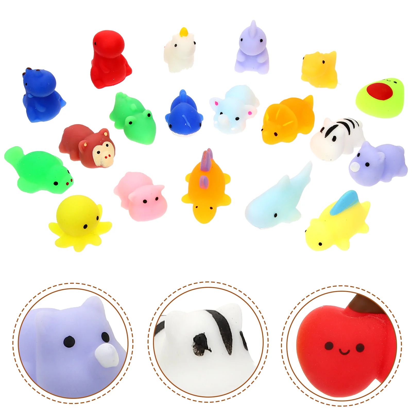 

24 Pcs Pinch Toys Destress Gifts Frog Toys Kids Household Pressing Frog Pressing Toys Kids Tpr Frog Figurines Child
