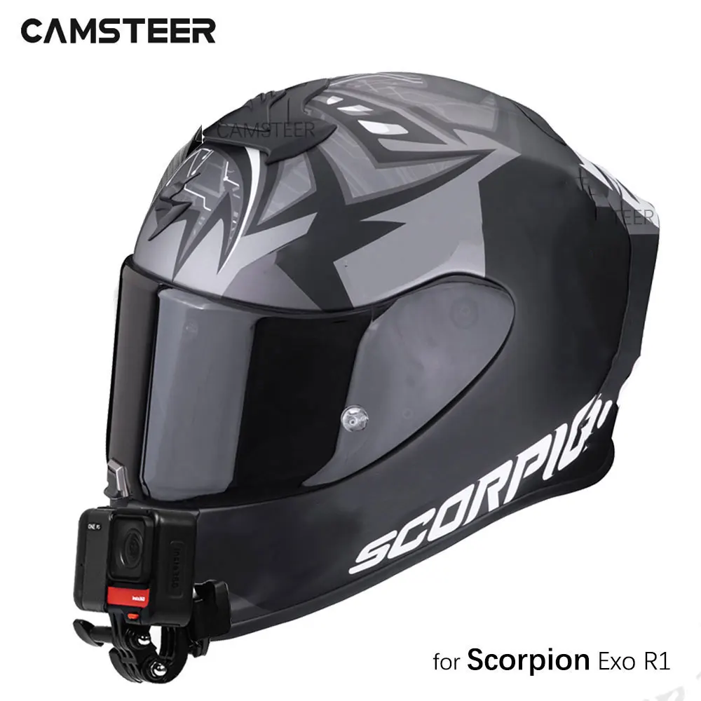 Фото Для шлема Scorpion Exo R1, изготовленное на заказ алюминиевое крепление на подбородке для GoPro Hero 13 12 11 10 Insta360 X4 X3 Ace Pro DJI Action 5 4 3 Camera №1