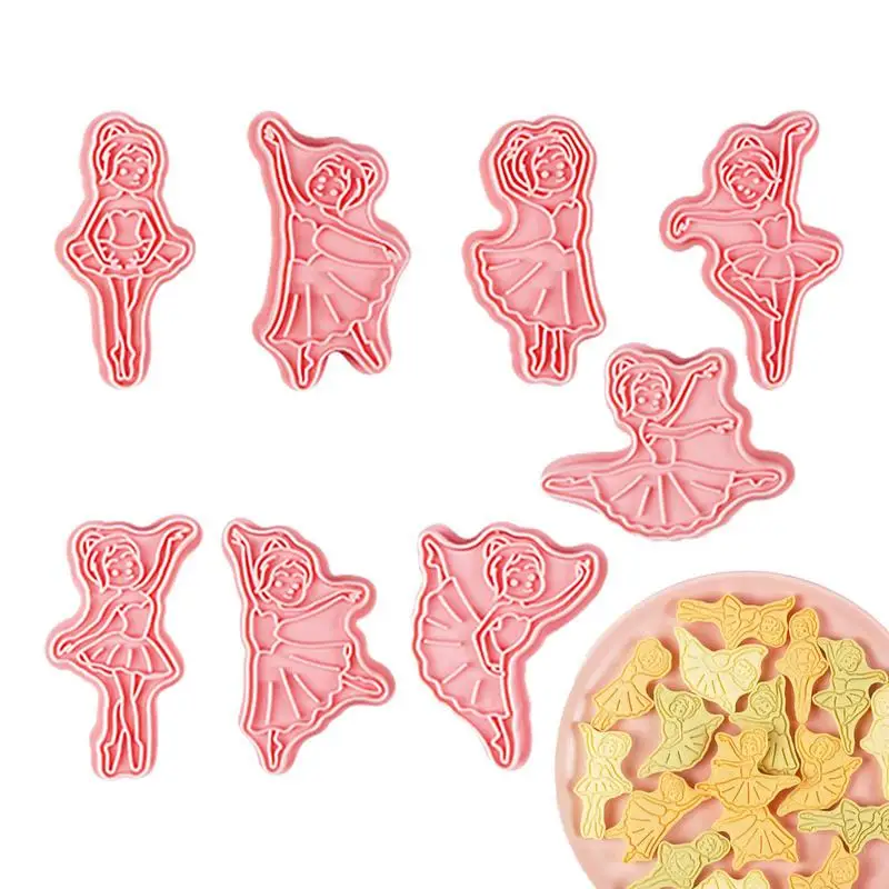

Ballet Cookie Cutters 2023 Graduation Cookie Cutters Baking Mold 8pcs DIY 3D Cookie Baking Decorating Supplies For Birthday