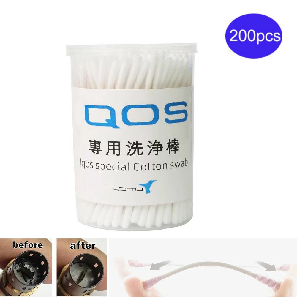 

200/бочка для IQOS 2,4 Plus IQOS 3 ватные тампоны палочки нагревательный картридж испарителя одноразовый инструмент для чистящих палочек iqos