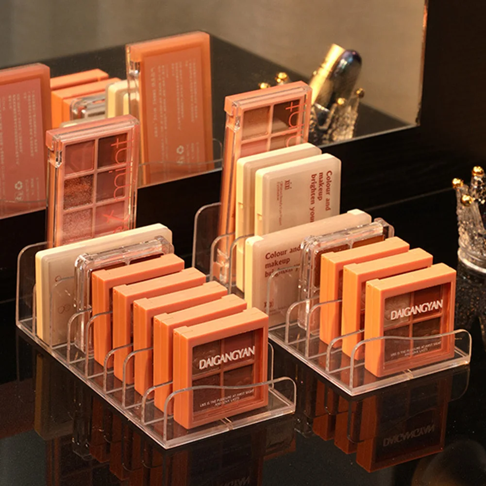 

Eyeshadow Palette Organizer Eyepowder Storage Tray Cosmetics Rack Makeup Tools Compartment Holder For Women makeup organizer