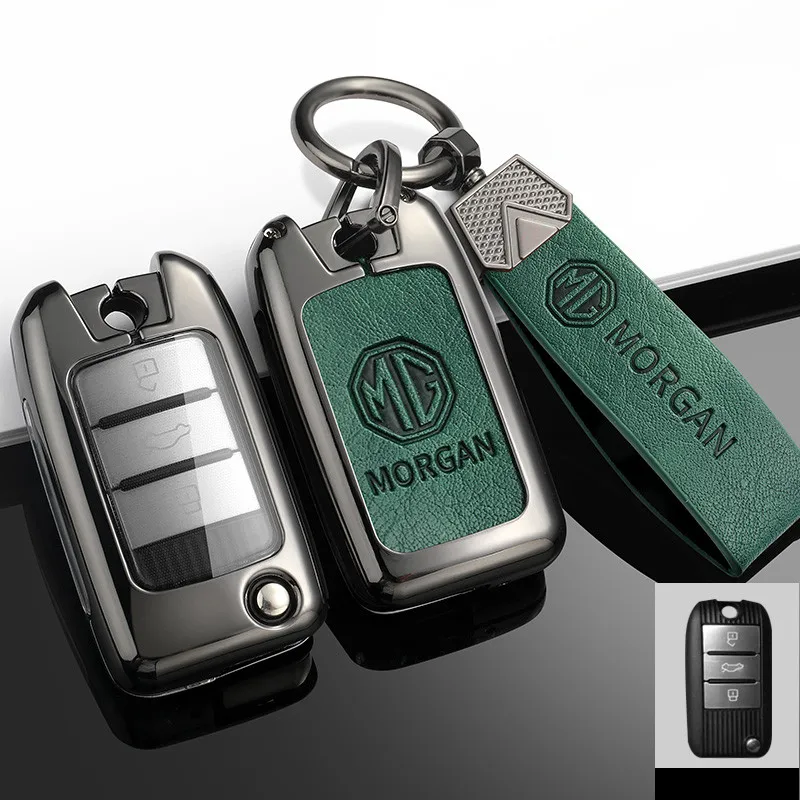 

Three Colors Zinc Alloy Flip Folding Remote Key Case Cover For MG MG5 MG6 MG7 MG3 ZS GT GS For Roewe RX3 RX5 RX8 Car Accessories