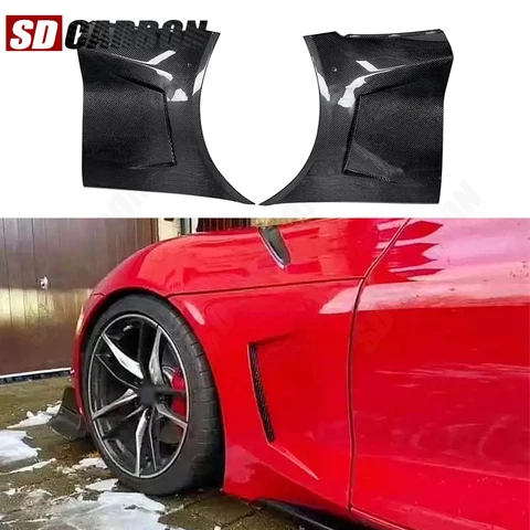 Для Toyota SUPRA GR A90 A91 MK5 2019+ аксессуары из углеродного волокна, сменный стиль переднего крыла автомобиля, обновленный комплект кузова