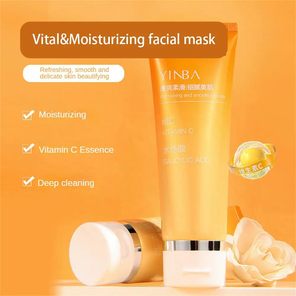 

Clean Dirt Cleansing Mask Vitamin C Hydrating Mask Even Skin Tone Moisturizing Facial Mask Body Care Delicate Skin