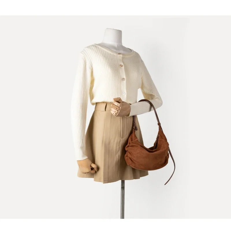 Нишевые дизайнерские женские сумки-тоут из искусственной замши на молнии