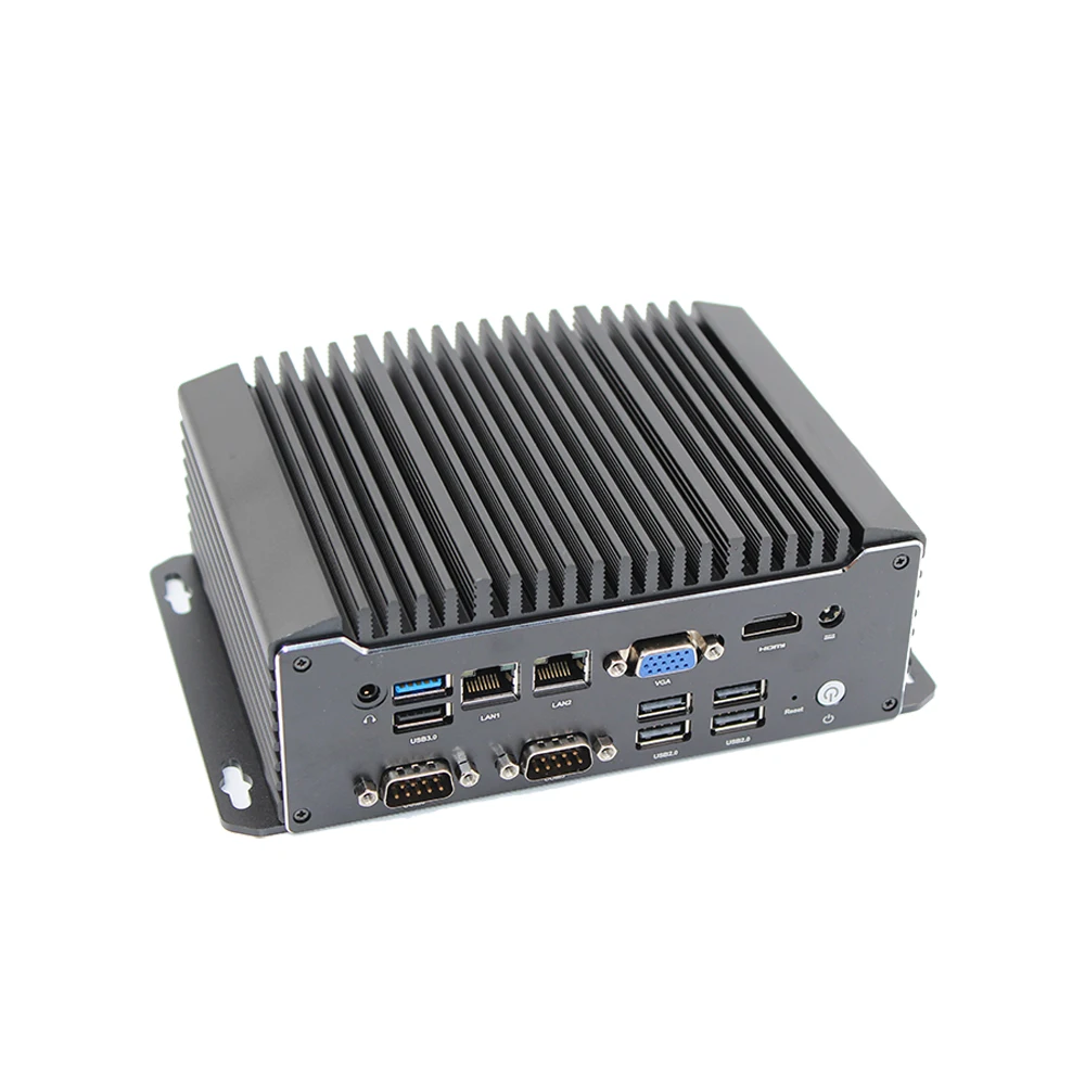 Мини-компьютер BYT35 x86, 2 lan 1000M ethernet 4 * COM RS232 2 RS485 6 usb