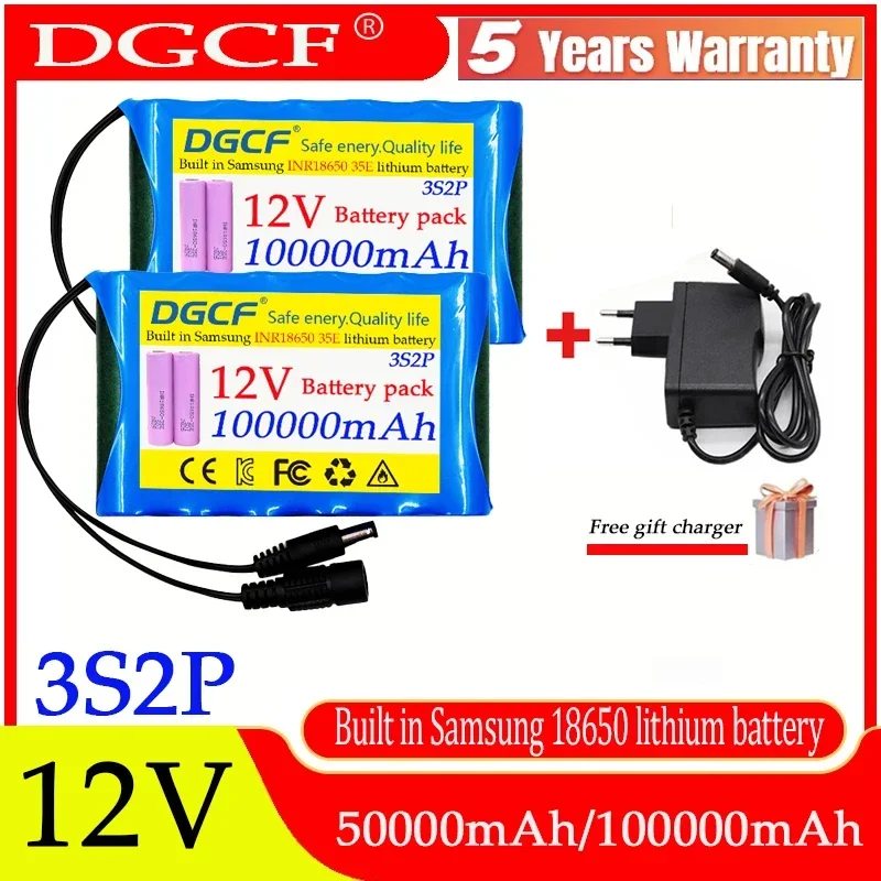 Литиевая аккумуляторная батарея 18650 для усилителя звука видеонаблюдения с