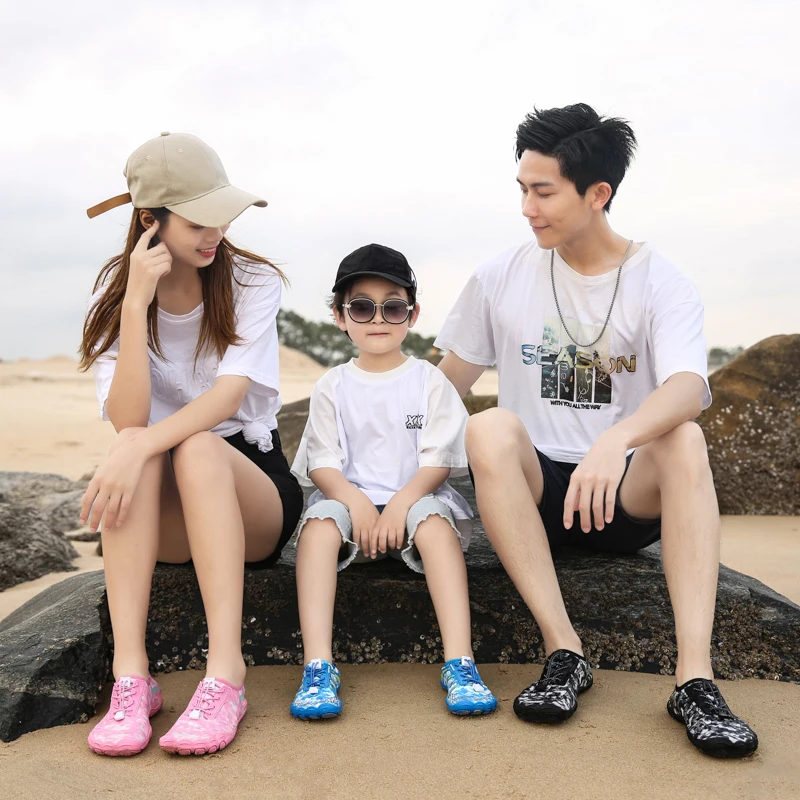 

Parent-child Quick-Drying Outdoor Couple Beach Surfing Water Sports Sneakers Mens Kids Wading Diving Socks Swimming Aqua Shoes