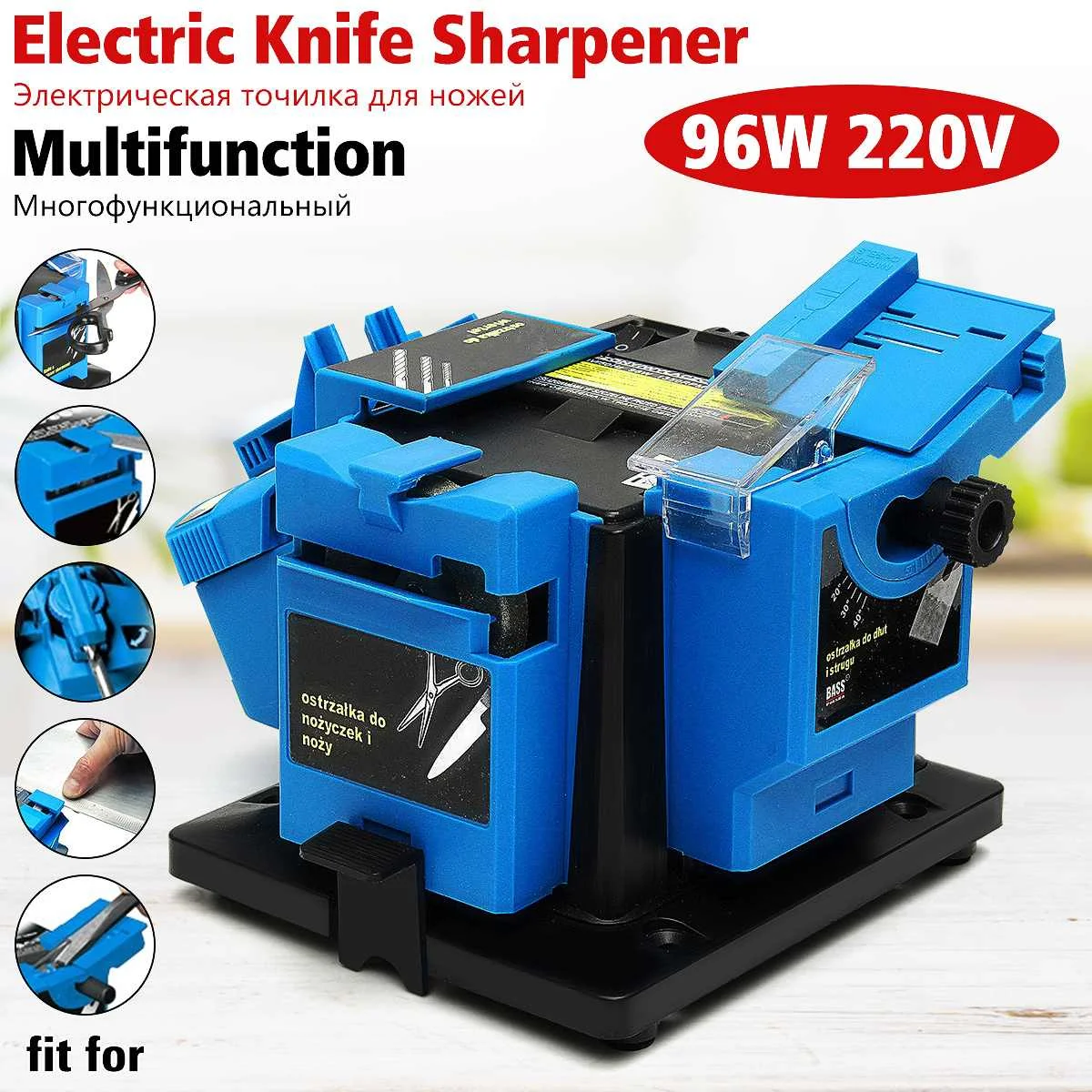 

Многофункциональная электрическая точилка, шлифовальная машина для шлифования, высокоскоростные стальные сверла, точильный станок, полир...