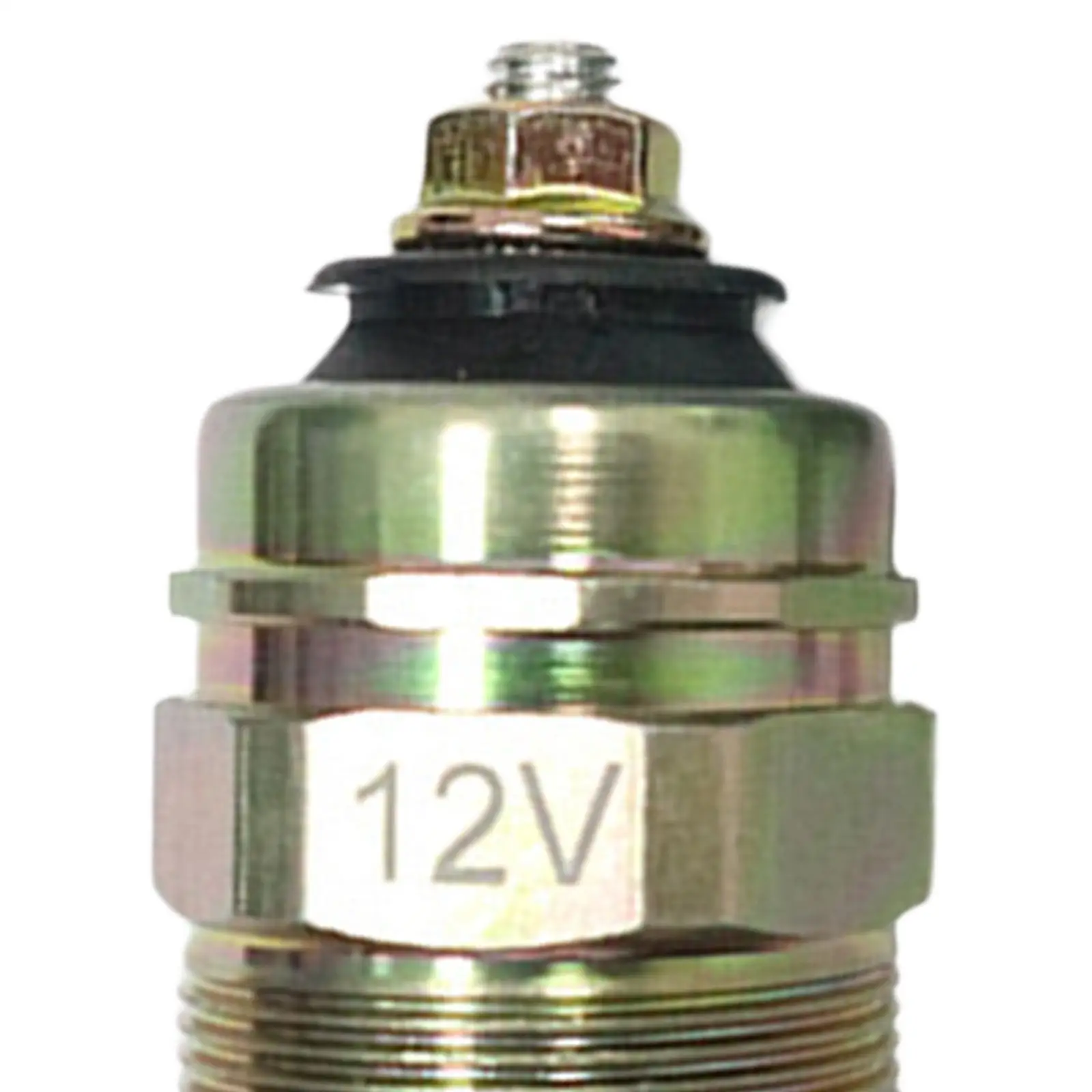 Fuel Pump Solenoid Fuel Shutoff Solenoid 12V Fuel Injection Pump Upgrade Diesel Fuel Shut Off Solenoid Valve Shutoff Solenoid