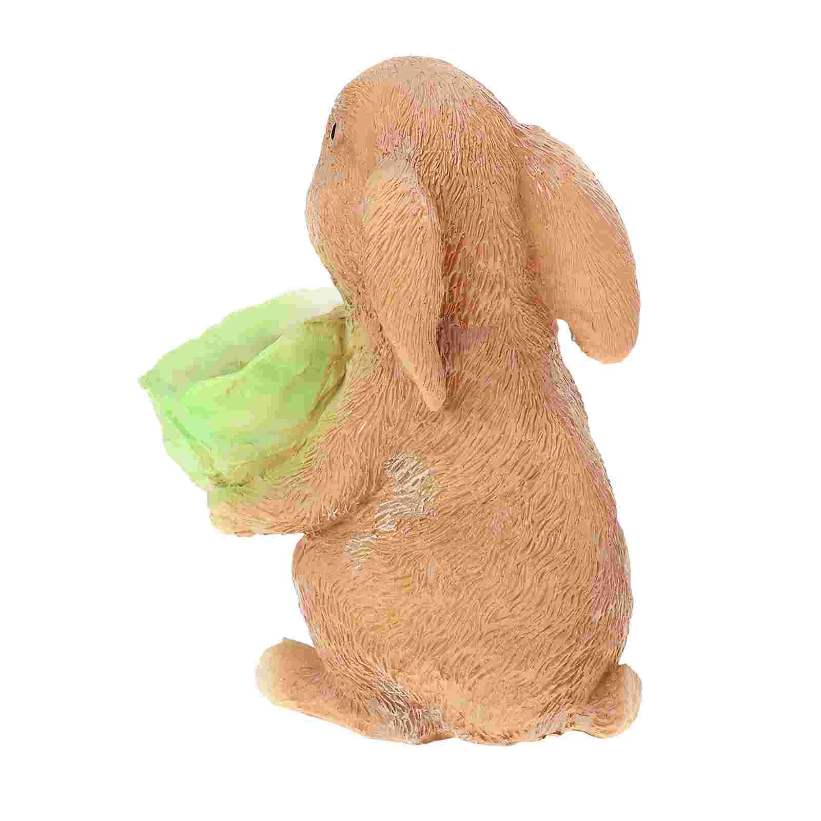 

Birds Food Feeder Outdoor Resin Bird Feeder Unique Rabbit Design Feeder