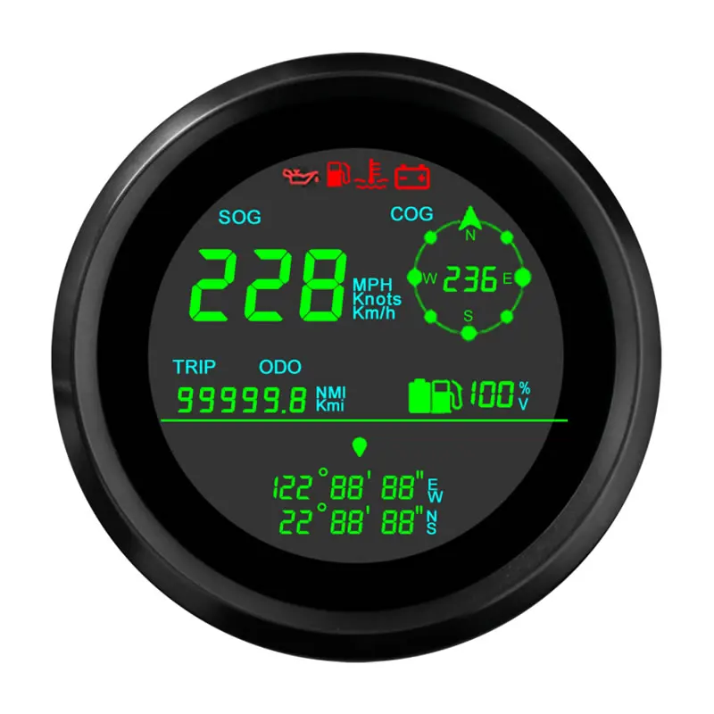 

GPS-Спидометр с ЖК-дисплеем и индикатором длины долготы