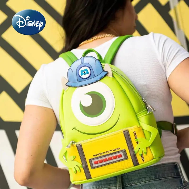 Disney Co-brand 2023 New Women's Backpack Cartoon Monster Mini Leisure Backpack 3D High Quality Fashion Children's Schoolbag