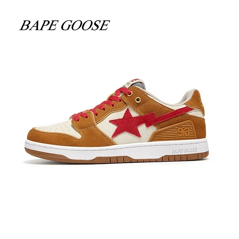 

Original Bape Goose Bapesta Classic 93 Dunks Style Suede Men Women SB Sneakers Skateboarding Dunky Low Top Sports Light Shoes