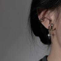 ins liquid metal butterfly wing stud earrings literary retro pearl earrings niche design lava stud earrings