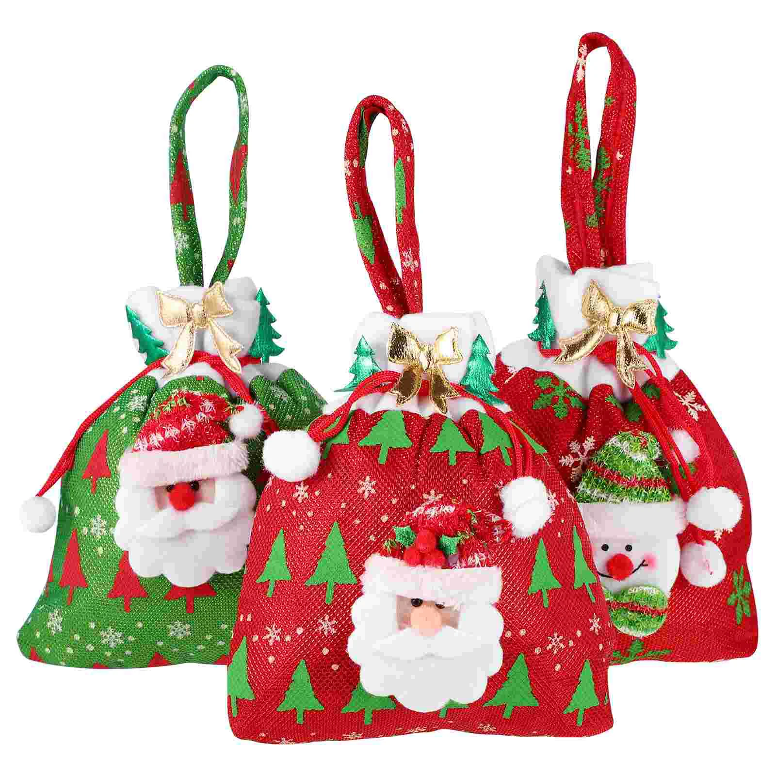 

Christmasgiftdrawstring Forgifts Candy Reusablekids Pouch Party Supplies Treat