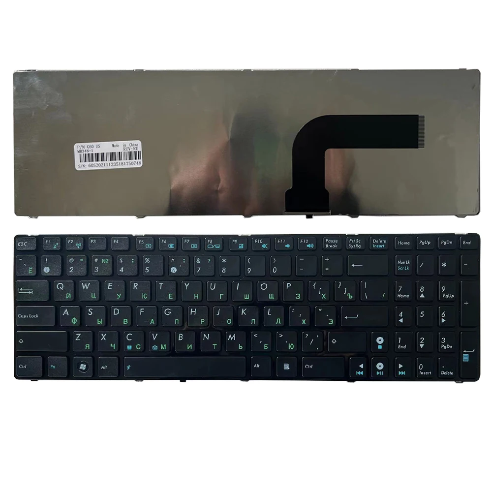 Новая русская клавиатура для Asus K52J N50 N50V G51Jx G51V G51VX G51J K52DE K52JB K52JC K52JE K72F K52N A72 A72D A72F A72J N51 RU