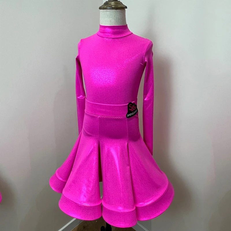 Женские костюмы для латиноамериканских танцев юбки с длинным рукавом и разрезом