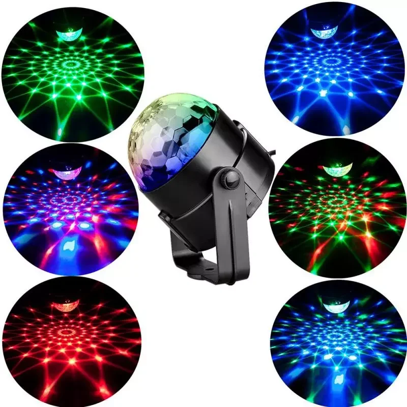 

7 цветов DJ диско-шар Lumiere 3 Вт лазерный проектор со звуковой активацией RGB сцсветильник свет световой эффект светильник