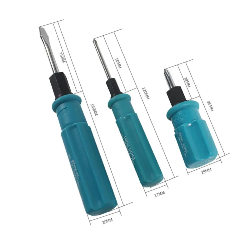 

1Pcs Dual Purpose Slotted/Phillips Screwdriver Expansion Screwdriver Cross Word Ratchet Screwdriver Manual Hardware Tools