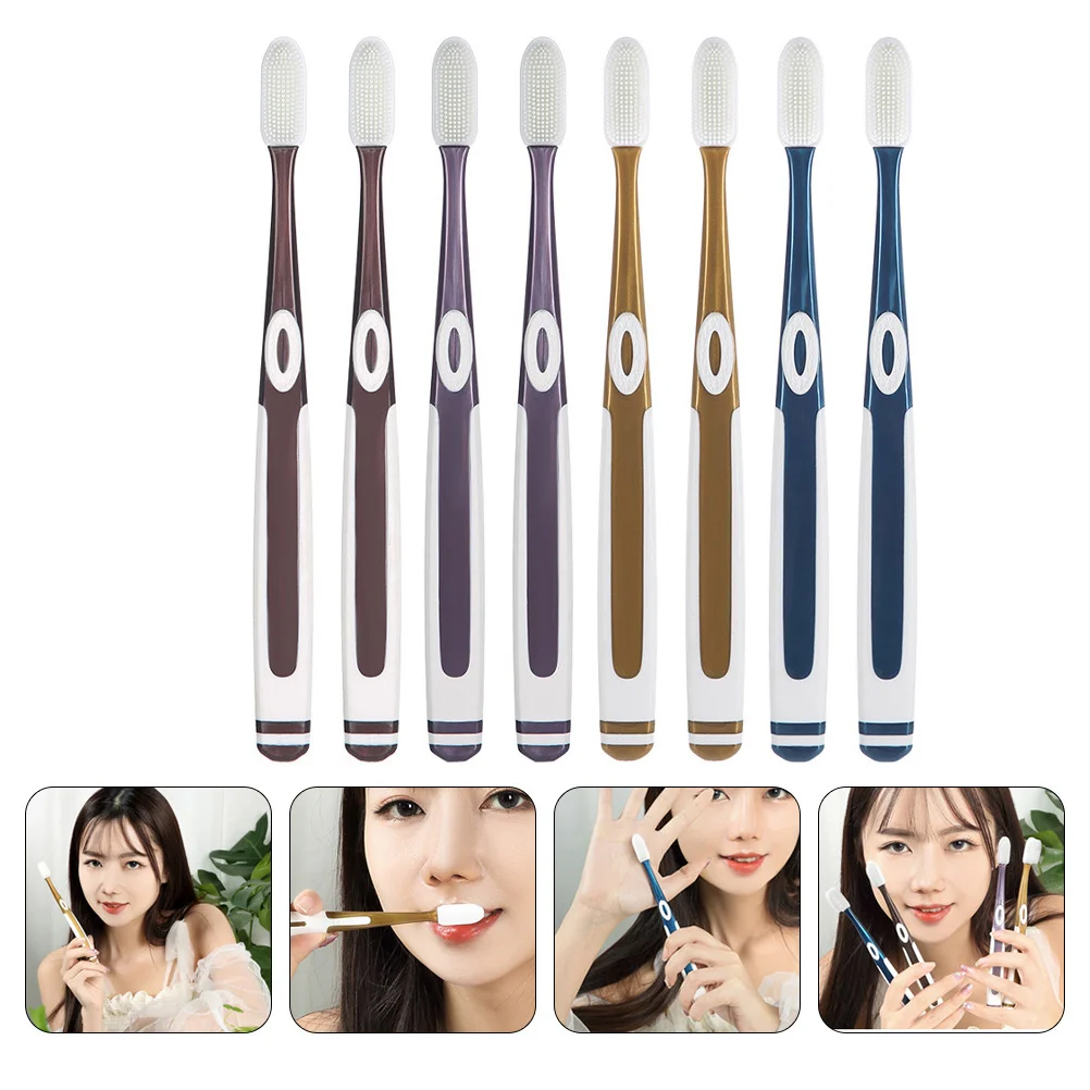 8 шт. нано-зубная щетка износостойкие зубные щетки эргономичные портативные для