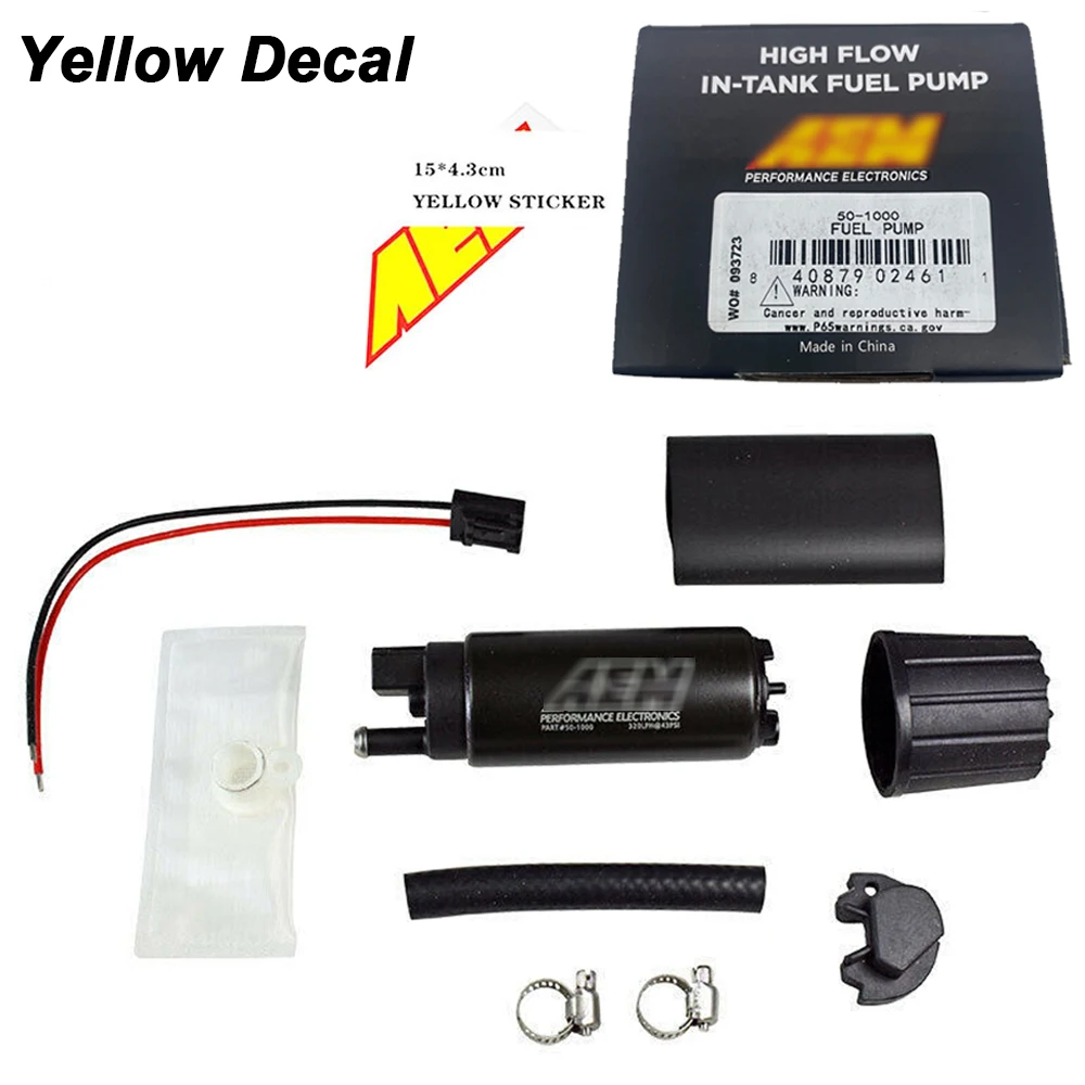 

Новый электрический топливный насос высокого потока Intank EFI для AEM 50-1000 340LPH с фильтром и установочным комплектом для Walbro GSS342 50-1210