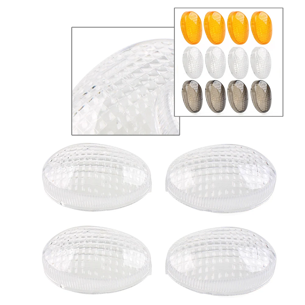 4 шт. линзы указателя поворота мотоцикла для KAWASAKI EX250R Vulcan S 650 KLX250/S/SF KLX 300SM 125 150 D-TRACKER