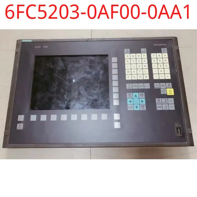 

used Siemens test ok real 6FC5203-0AF00-0AA1 SINUMERIK operator panel front OP 010, 10.4" TFT (640x 480) with membrane keys acce