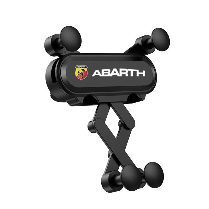 

ABS Gravity Sensing Car Logo Phone Holder Car Air Vent Mount Stand For Abbas Abarth Punto 124/125/500 Stilo Ducato Accessories
