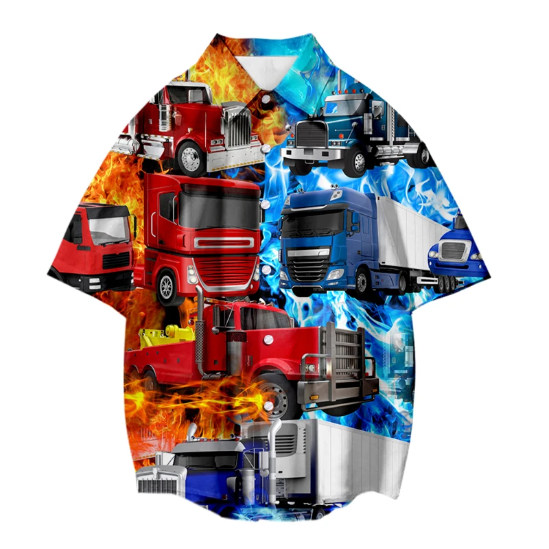 

Hippie Clothing Casual Camisa Manly Hawaiian Shirt Beach 2022