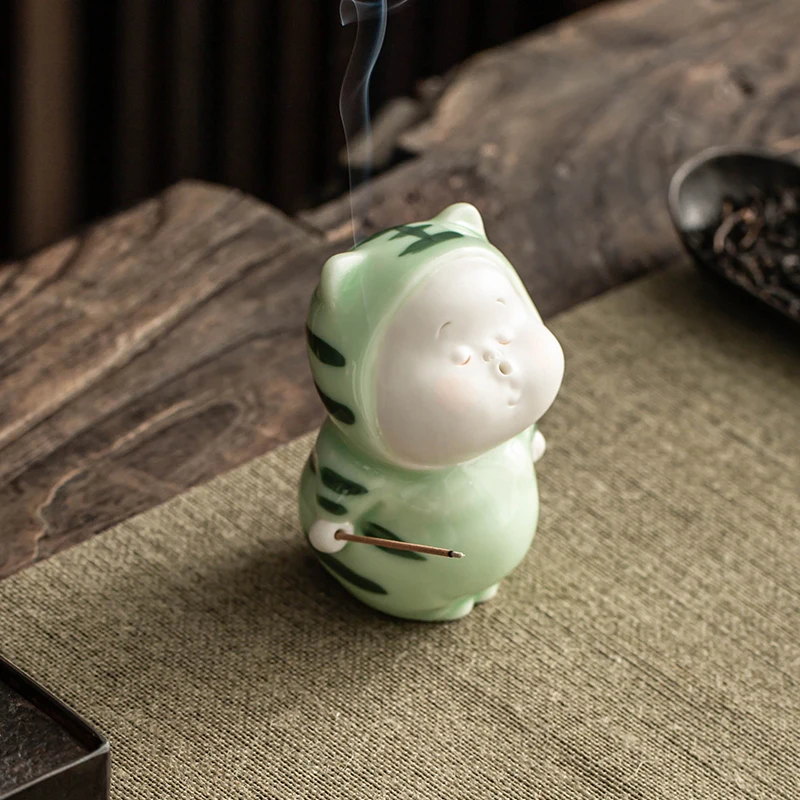 Креативные керамические маленькие украшения милые животные фигурки