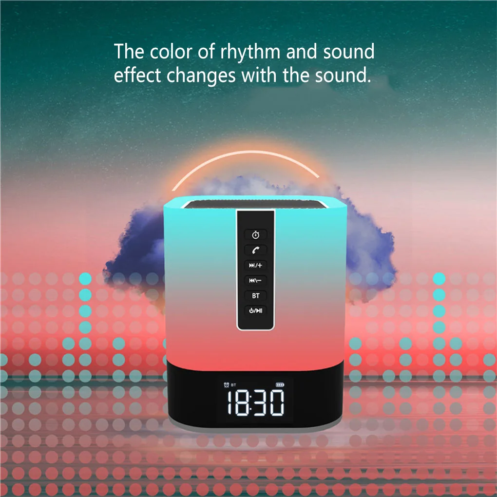 

Speaker Adjustable Music Loudspeaker Portable Night Light Soundbar