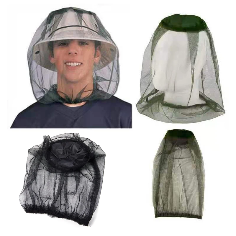 

Hot！Outdoor Fishing Cap Midge Mosquito Insect Hat Fishing Hat Bug Mesh Head Net Face Protector Travel Camping Cap Hats