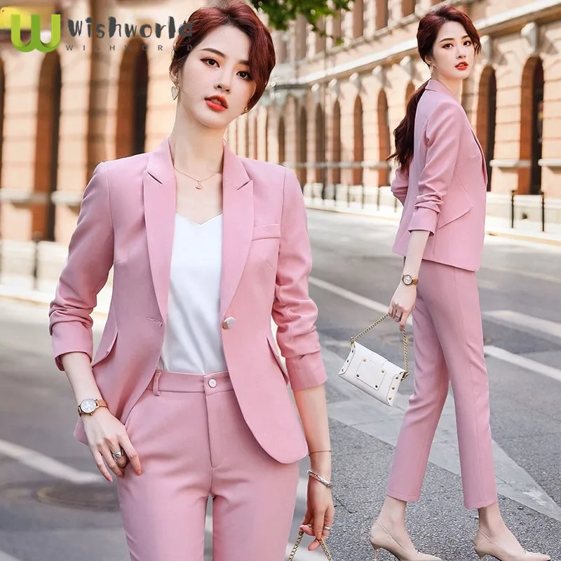 

Professional Two piece Women Fall 2022 New Small Suit Trousers of the Spring and Autumn Period and the Work Clothes