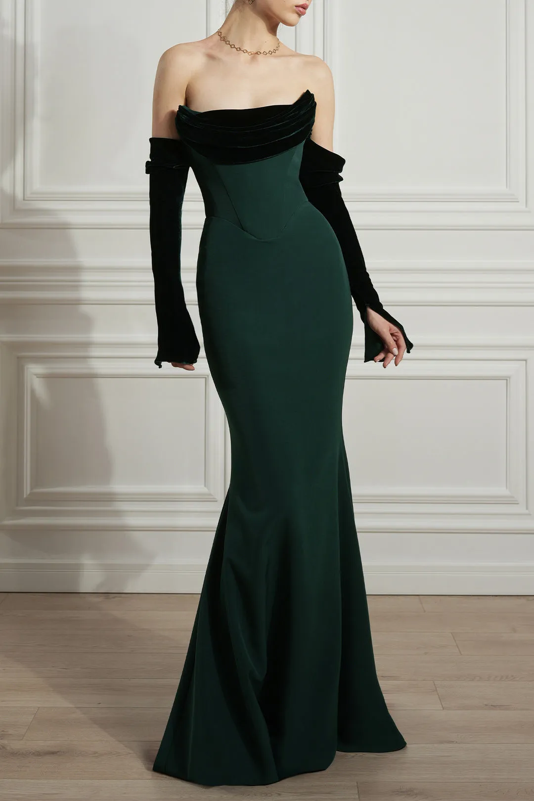 Фото Elegant Slim Evening Dress Sweetheart Wedding Dress Muliti-Color Mermaid Dress With Sleeves vestidos de novia robe de mariée ﻿ №4