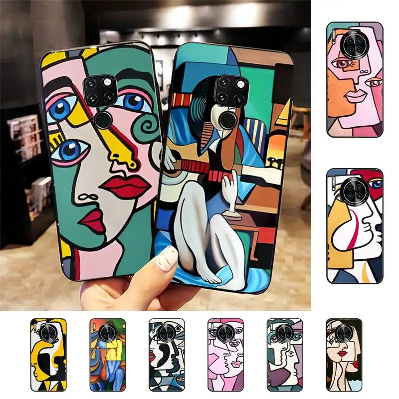 

Picasso Abstract Art Painting Phone Case for Huawei Mate 20 10 9 40 30 lite pro X Nova 2 3i 7se