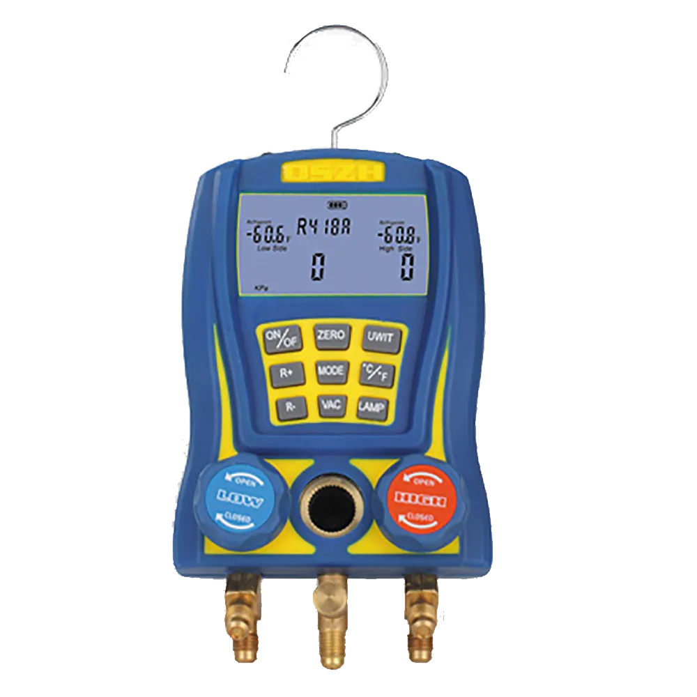 

WK-6889 Electronic Fluoride Meter Digital Display Refrigeration Manifolds Pressure Vacuum Gauge
