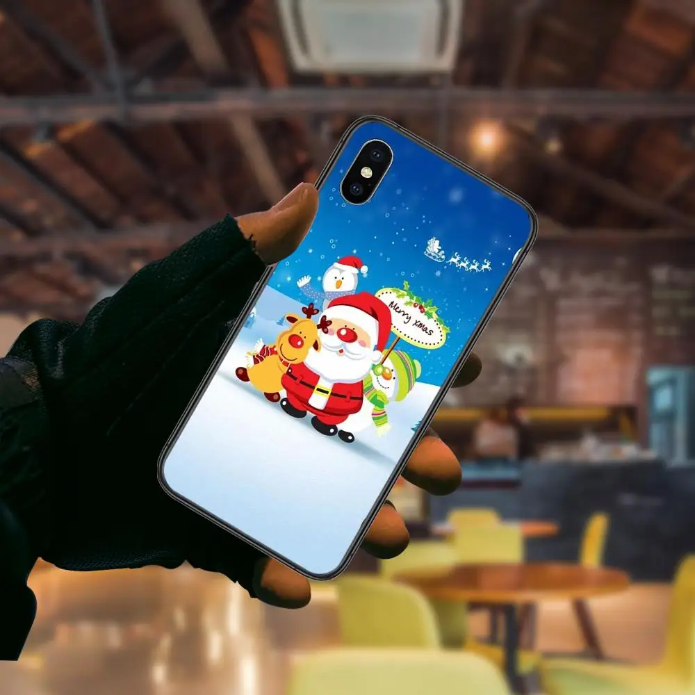 For Xiaomi Mi A1 A2 A3 CC9 CC9e 5X 6 6X 8 9 9T Lite Pro Se Santaclaus Merry Christmas Super Cheap Luxury Quality Phone Case images - 6