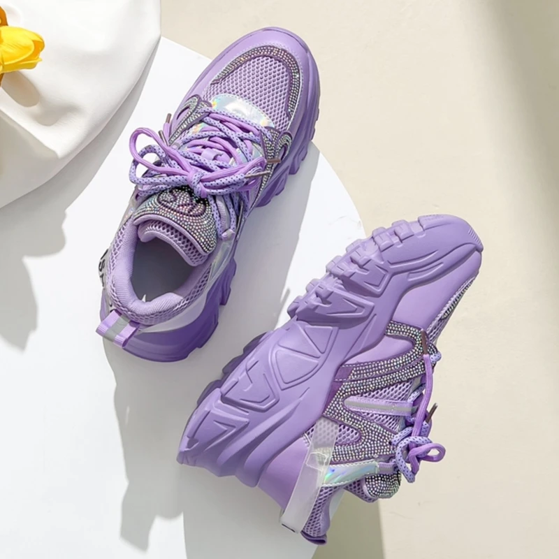 Autuspin Height Increaed Mesh Sneakers Women Fashion Chunky Wedge Casual Shoes Winter Autumn Females Women Platform Sneaker New