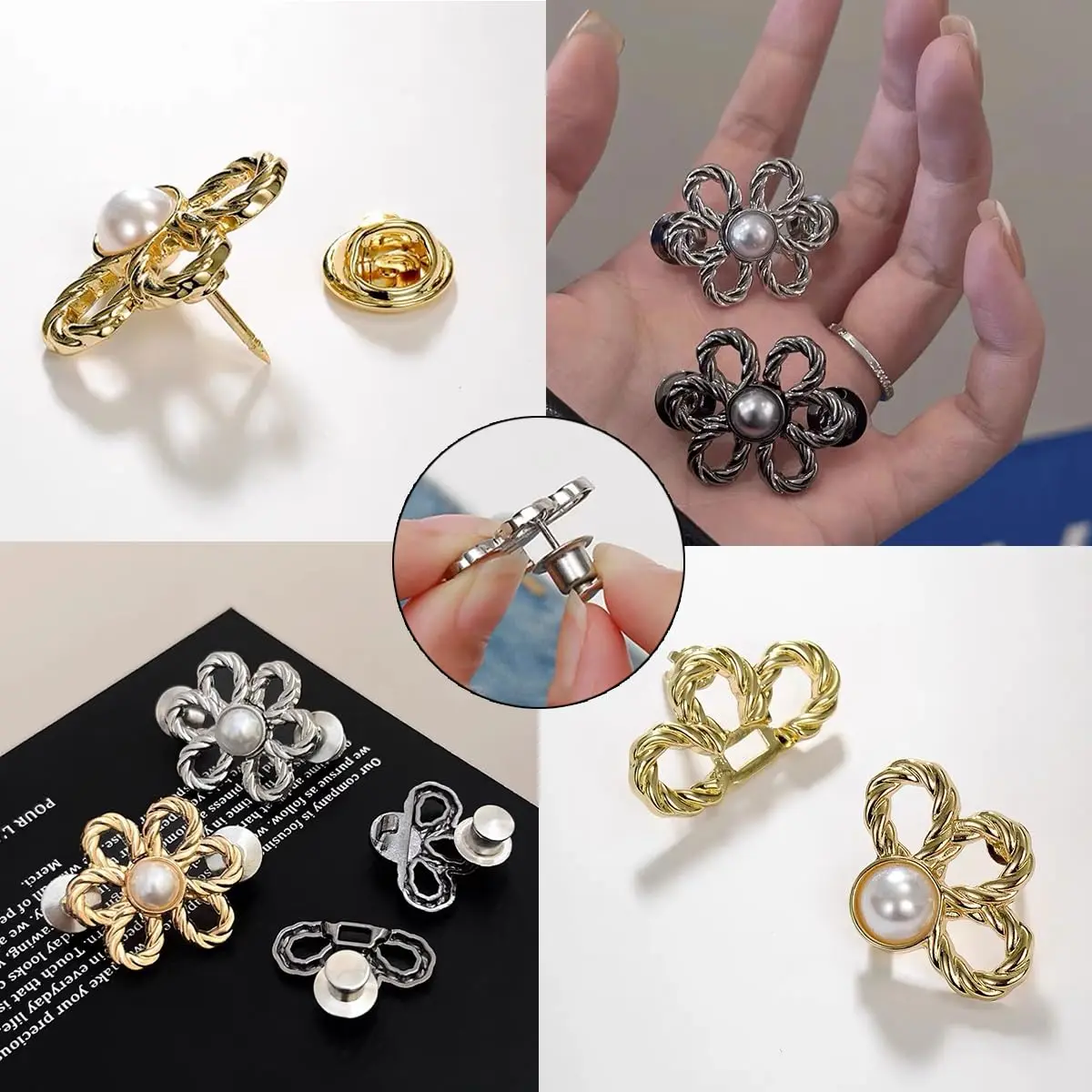 Регулируемые металлические красочные пуговицы Talium пары для брюк и юбок сменные