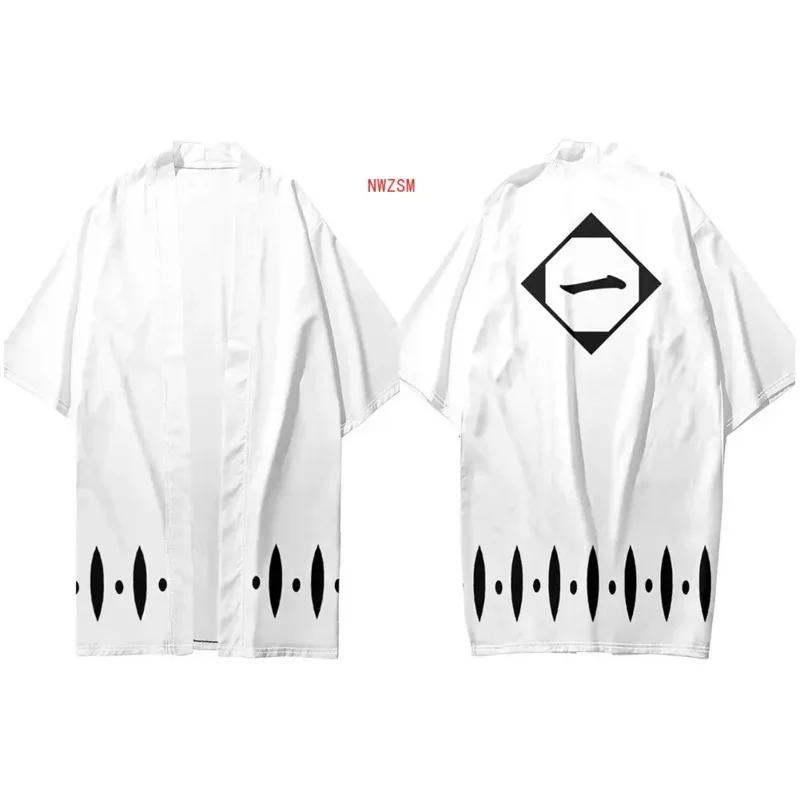 Coslan аниме Bleach Gotei 13 Kyoraku Shunsui косплей костюм мужской плащ халат ролевая игра